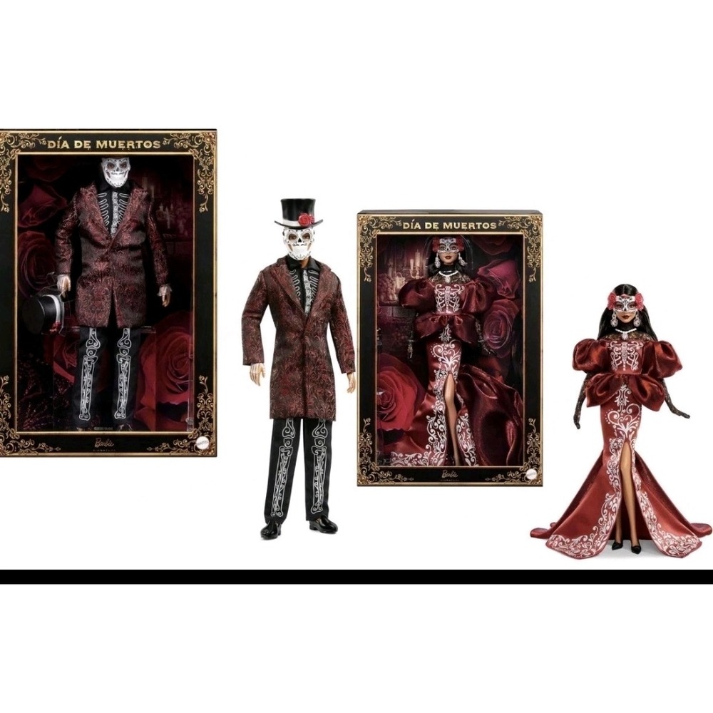 SPECTACULAR DIA DE MUERTOS 2026  DAY OF THE DEAD BARBIE & KEN DOLLS MINT